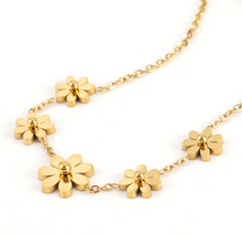 Load image into Gallery viewer, Fay Flower Chain Bracelet Stainless Steel