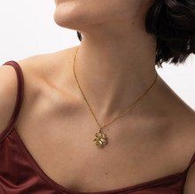 Load image into Gallery viewer, Winry Irregular Dangling Flower Necklace Stainless Steel