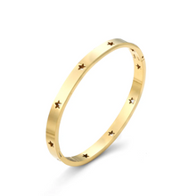 Load image into Gallery viewer, Leia Star Bangle Bracelet Stainless Steel