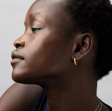 Load image into Gallery viewer, Vivia Ribble Hoop Earrings Stainless Steel