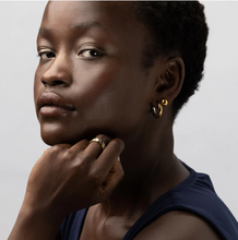 Load image into Gallery viewer, Lyn Duo Hoop Gold and Silver Earrings Stainless Steel