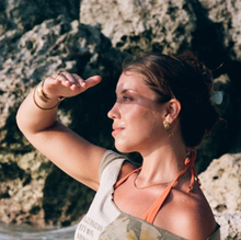 Load image into Gallery viewer, Carin Green Resin Hoop Earrings Stainless Steel