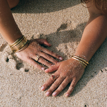 Load image into Gallery viewer, Kai Hammered Bangle Bracelet Stainless Steel