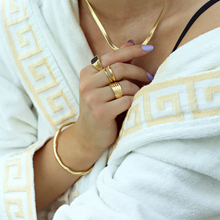 Load image into Gallery viewer, Tia Bamboo Bangle Bracelet Stainless Steel