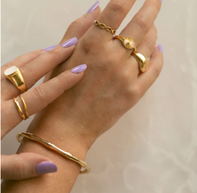 Load image into Gallery viewer, Tia Bamboo Bangle Bracelet Stainless Steel