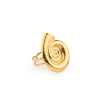 Load image into Gallery viewer, Ebba Seashell Adjustable Ring Stainless Steel