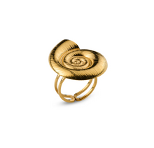 Load image into Gallery viewer, Ebba Seashell Adjustable Ring Stainless Steel