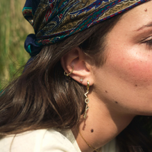 Load image into Gallery viewer, Millie Love Letter Crystal Hoop Earrings Dangling