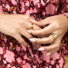 Load image into Gallery viewer, Dixie Smiley Face Signet Ring Stainless Steel