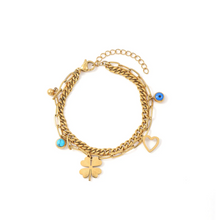 Load image into Gallery viewer, Edeline Multi Charm Bracelet Stainless Steel