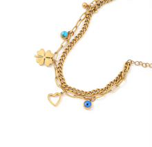 Load image into Gallery viewer, Edeline Multi Charm Bracelet Stainless Steel