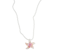 Load image into Gallery viewer, Sarafina Glass Starfish Necklace Stainless Steel