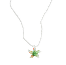 Load image into Gallery viewer, Sarafina Glass Starfish Necklace Stainless Steel