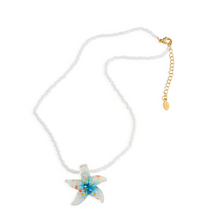 Load image into Gallery viewer, Sarafina Glass Starfish Necklace Stainless Steel