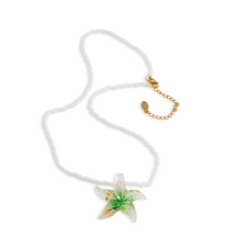 Load image into Gallery viewer, Sarafina Glass Starfish Necklace Stainless Steel