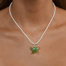 Load image into Gallery viewer, Sarafina Glass Starfish Necklace Stainless Steel