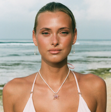 Load image into Gallery viewer, Sarafina Glass Starfish Necklace Stainless Steel