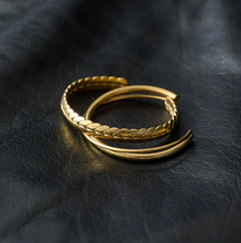 Load image into Gallery viewer, Elma Layered Bangle Bracelet Stainless Steel