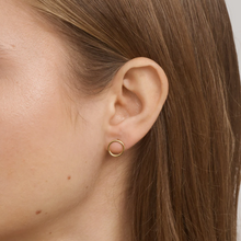Load image into Gallery viewer, Therese Circle Stud Earrings Stainless Steel