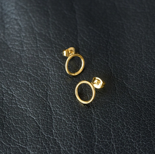 Load image into Gallery viewer, Therese Circle Stud Earrings Stainless Steel