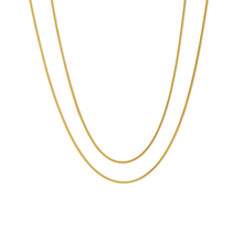 Load image into Gallery viewer, Silvia Double Snake Chain Necklace Stainless Steel