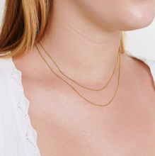 Load image into Gallery viewer, Silvia Double Snake Chain Necklace Stainless Steel