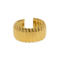 Load image into Gallery viewer, Nova Ribbed Adjustable Ring Stainless Steel