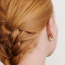 Load image into Gallery viewer, Elda Spike Hoop Earrings - Stainless steel