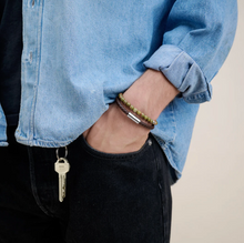 Load image into Gallery viewer, Oliver Leather Bracelet Stainless Steel