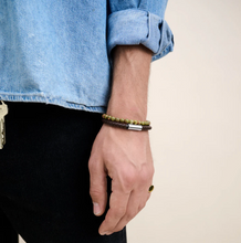 Load image into Gallery viewer, Oliver Leather Bracelet Stainless Steel