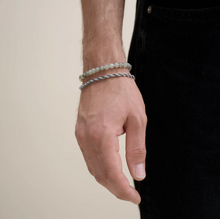 Load image into Gallery viewer, Erik Stone Bead Bracelet Stainless Steel