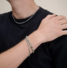 Load image into Gallery viewer, Erik Stone Bead Bracelet Stainless Steel