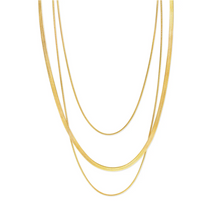 Load image into Gallery viewer, Matilde Triple Chain Necklace Stainless Steel