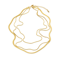 Load image into Gallery viewer, Matilde Triple Chain Necklace Stainless Steel