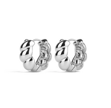 Load image into Gallery viewer, Naia Croissant Hoop Earrings Stainless Steel