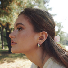 Load image into Gallery viewer, Naia Croissant Hoop Earrings Stainless Steel