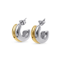 Load image into Gallery viewer, Vendela Duo Stud Earrings Stainless Steel