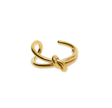 Load image into Gallery viewer, Poppy Knot Ring Stainless Steel