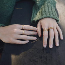 Load image into Gallery viewer, Poppy Knot Ring Stainless Steel