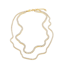 Load image into Gallery viewer, Melina Crystal Necklace Stainless Steel