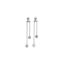Load image into Gallery viewer, Nella Heart Chain Earrings Stainless Steel