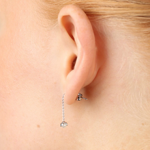 Load image into Gallery viewer, Jill Crystal Chain Earrings Stainless Steel