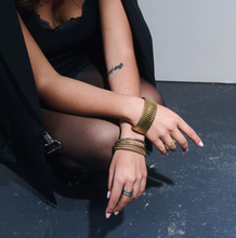 Load image into Gallery viewer, Ethel Crystal Stacked 3 Rings Stainless Steel