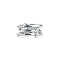 Load image into Gallery viewer, Irene Plain Stacked 3 Rings Stainless Steel