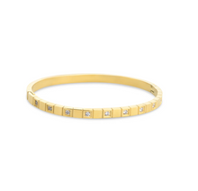 Load image into Gallery viewer, Meg Crystal Bangle Bracelet Stainless Steel