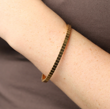 Load image into Gallery viewer, Meja Textured Bangle Bracelet Stainless Steel