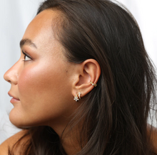 Load image into Gallery viewer, Helia Crystal Hoop Earrings Stainless Steel