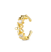 Load image into Gallery viewer, Georgie Flower Ear Cuff Stainless Steel