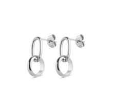 Load image into Gallery viewer, Madina Hoop Stud Earrings Stainless Steel