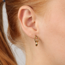 Load image into Gallery viewer, Madina Hoop Stud Earrings Stainless Steel